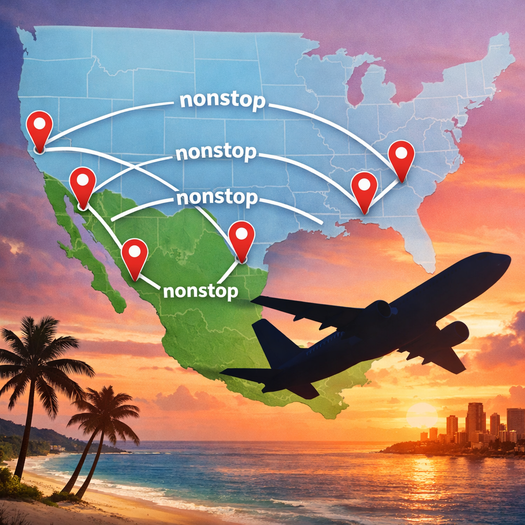 image from 2026 Guide: Top Round-Trip Routes to Mexico With Nonstop Choices