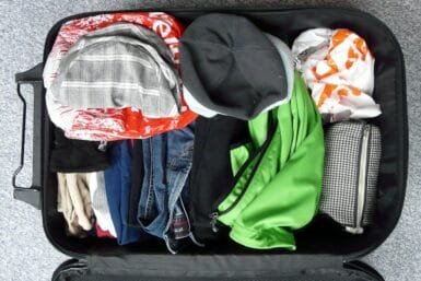 travel packing hacks suitcase